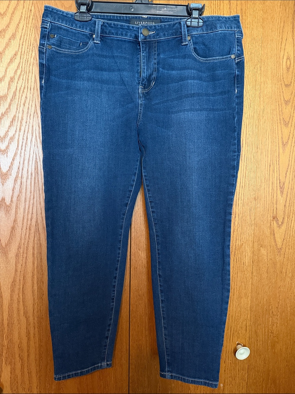 Liverpool Indigo Cropped Stretch Jeans
